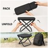 Portable Folding Camping Stool with Carry Pouch, 120 kg Capacity