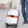Luckious 4 PCS Universal Luggage Strap - Adjustable Rainbow Travel