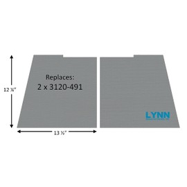 Lynn Manufacturing Replacement Hearthstone Baffle Board, Clydesdale II 8492, 3120-491, 2 Pieces, 2448A