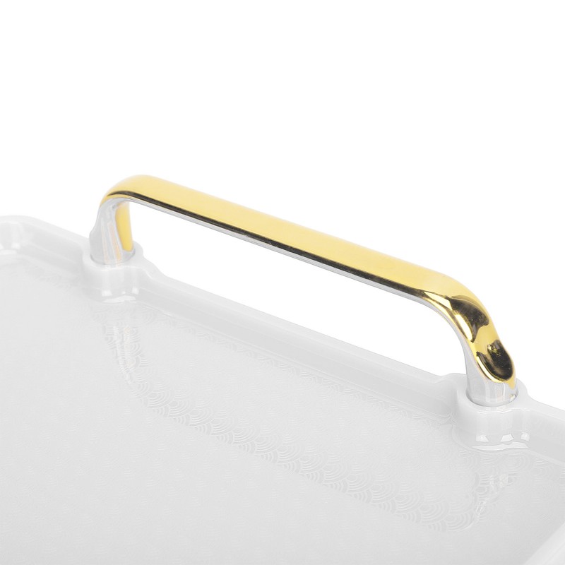 Decorative Tray Elegant Exquisite Texture Ergonomic Serving Tray with Handles