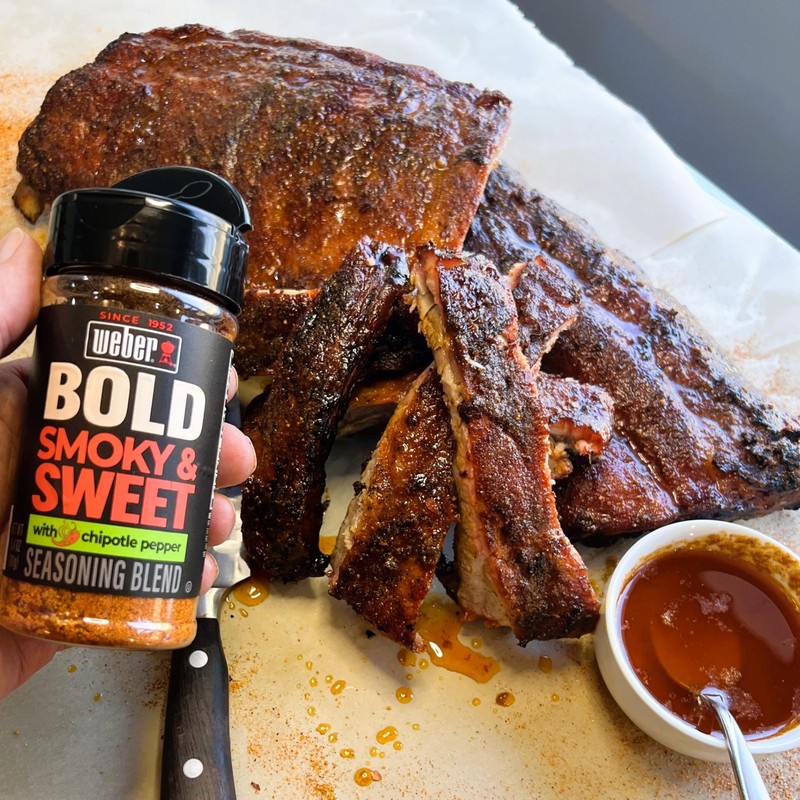 Weber BOLD Smokey & Sweet Seasoning Blend, 6.4 Ounce Shaker