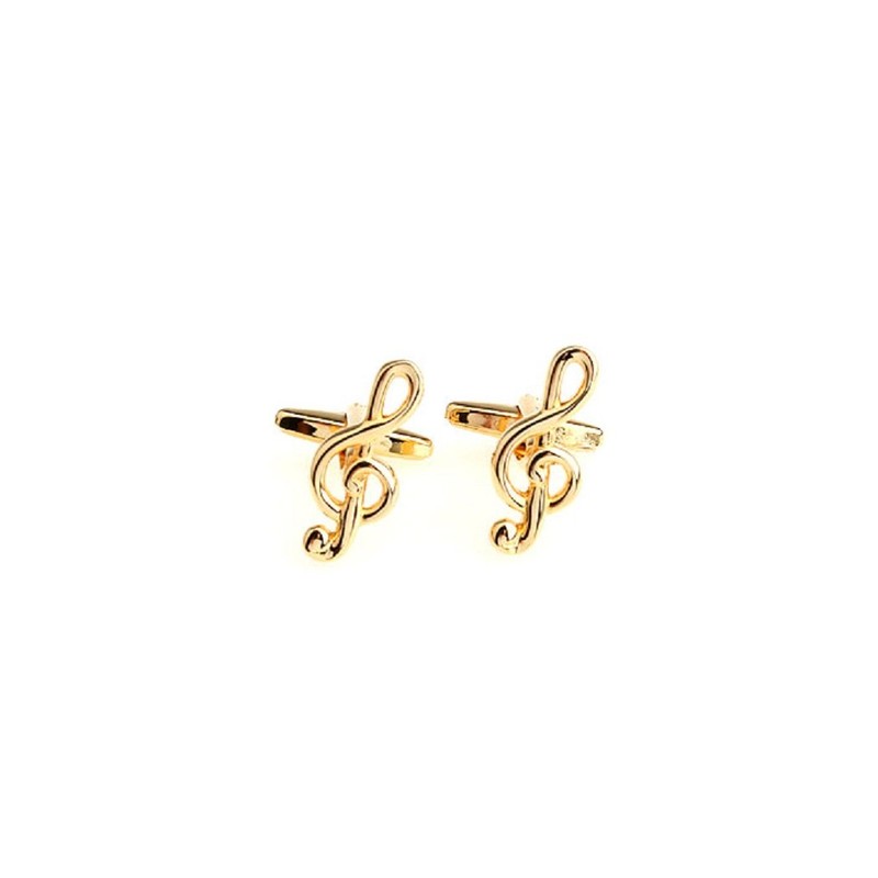MRCUFF Treble Clef Music Note Pair Cufflinks in a Presentation