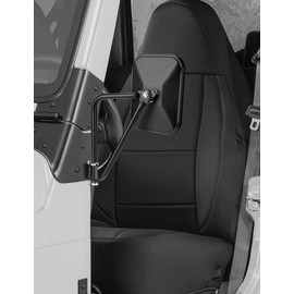 JOYTUTUS Mirrors Doors Off Compatible with 1987 to 2024 Wrangler YJ TJ JK JKU JL JLU JT Gladiator, Anti-shake Wide Vision Mirrors Easier Install Door Hinge Mirror, Doorless Side Quick Release Mirror
