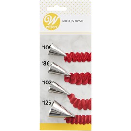 Wilton 4-Piece Ruffles Tip Set