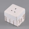 Acmerota 20mm White Single Socket Spacer 1 Gang Square Spacer