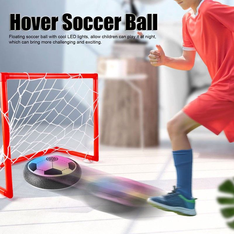 Kids Hover Soccer Ball Toy LED Light Sucktion Cup 2