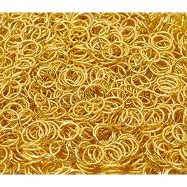 250 x Gold Plated 6mm Open Jump Rings Connectors for Jewellery Making Crafts
