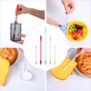Kifmurase 5 Pcs Mini Makeup Silicone Spatula, Long Small Rubber