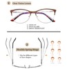 3 Pack Reading Glasses for Women Blue Light Blocking, Metal