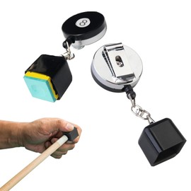 ieron Thin Pool Cue Chalk Holder Retractable Snooker Chalk Bag Retractable Pool Chalk Holder Pool Cue Chalk Cover for Pool Cue Chalk Holder Accessories 2 Pack