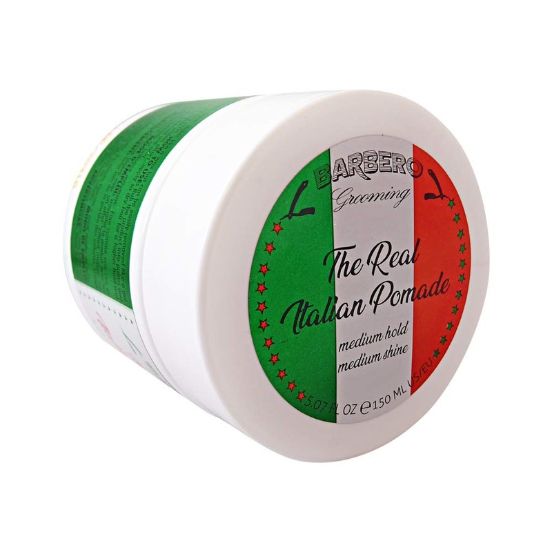 Barbero Grooming the Real Italian Pomade Medium Hold 5.07 oz