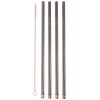 CocoStraw 4 WIDE Stainless Steel Straws + Straw hole LID