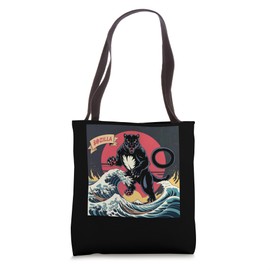 Kids Black Panther Japanese Art Vintage Black Panther Party Tote Bag