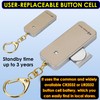 Ultrathin Personal Alarm Rainproof Ultra-Lightweight (0.8 oz) Bulky-Free Keychain Siren