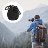 PATIKIL Camera Lens Bag 7x10cm Drawstring Lens Pouch with Thick