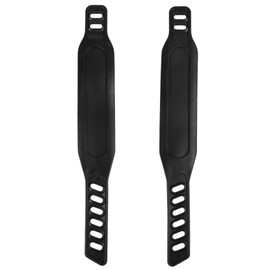 Exercise Bike Pedal Straps Universal Long Pedal Strap Widened Straps Adjustable Exercise Bike Rubber Straps for Stationary Bikes Fits Most Bike Pedals (Long)