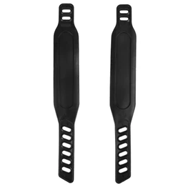 Exercise Bike Pedal Straps Universal Long Pedal Strap Widened Straps Adjustable Exercise Bike Rubber Straps for Stationary Bikes Fits Most Bike Pedals (Long)