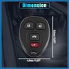 A ABSOPRO 1 Set 315MHz Keyless Entry Remote Ignition Transponder