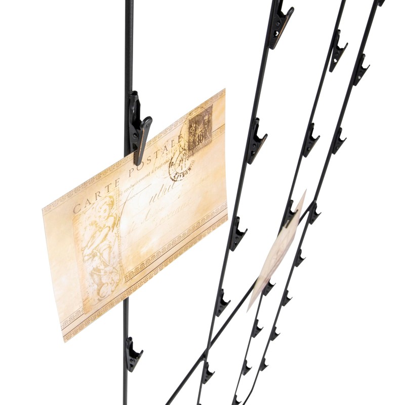 Creative Co-Op Metal Photo/Card Holder with 3 Postcards