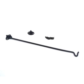 Geesatis 16 Inch Heavy-Duty Stainless Steel Swivel Latch – Solid Thickened Rust-Proof Gate Hook for Windows, Doors & Cabinets – Secure Locking for Barn Doors, Sheds & Gates (1 Pack)