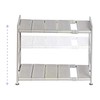 Seville Classics Costco Storage Organizer, 15x12x2.5, Nickel