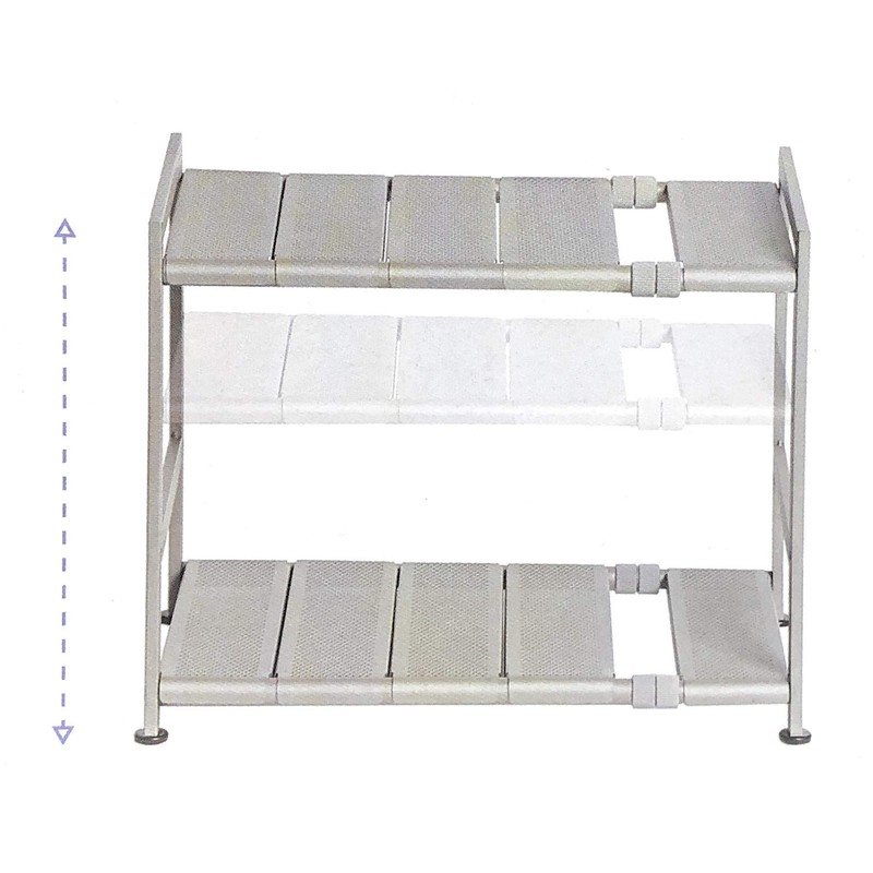 Seville Classics Costco Storage Organizer, 15x12x2.5, Nickel