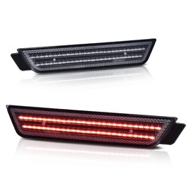 G-PLUS LED Side Marker Light Lamp Pair, Compatible with Chevy Camaro LS LT SS Z/28 ZL1 2010-2015, Smoke Lens, 92246245, 92246244, 92246253, 92246252