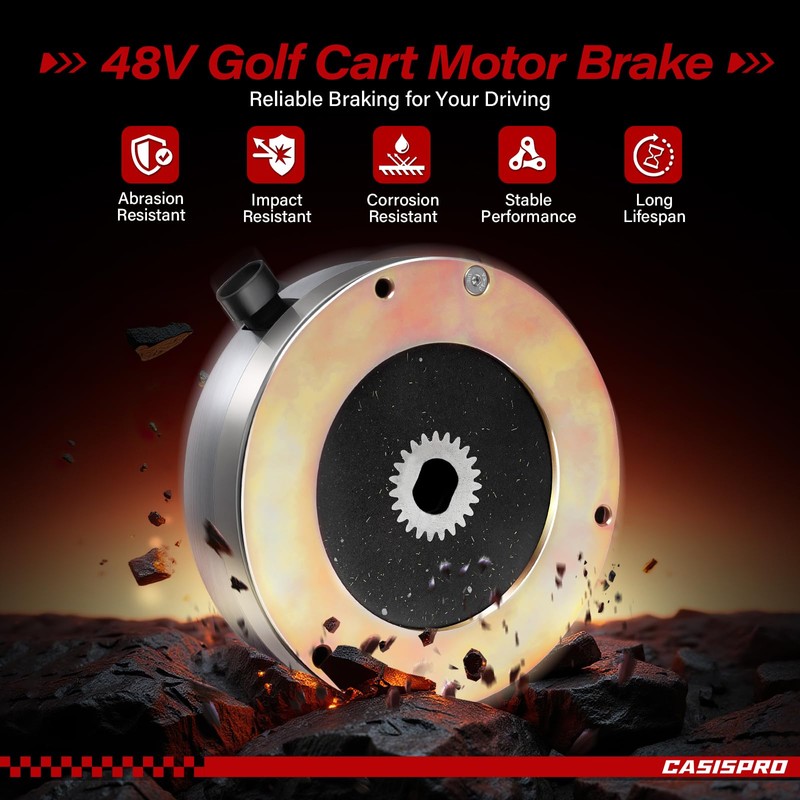 CASISPRO 48V Golf Cart Motor Brake for EZGO RXV 2008-UP