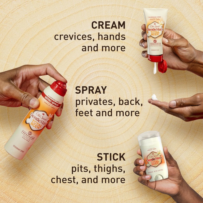 Old Spice Whole Body Deodorant Spray for Men, Aluminum Free,
