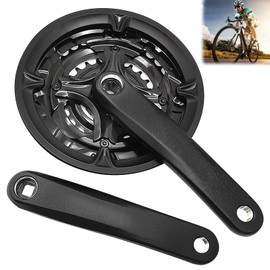 BORDEAG Crankset 24/34/42T, Crankset, Bicycle Crank Set, 170 mm Crank, Aluminium Alloy Crank Arm for Mountain Bike