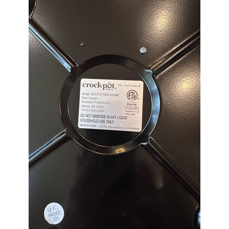 8QT Oval Slow Cooker Lid Replacement for CrockPot Slow Cooker