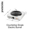 Proctor Silex Portable Electric Stove, Cast Iron Single Burner Cooktop,