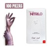 Guantes De Nitrilo Metálicos Uniseal Antideslizantes C/100pz Color Rosa Talla