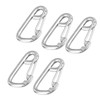 5 Pcs Spring Hook 316 Stainless Steel Carabiner Clip Heavy