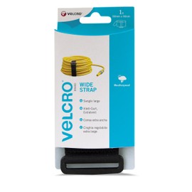 VELCRO Brand VEL-EC60329 Wide Strap, 50 mm x 92 cm - Black