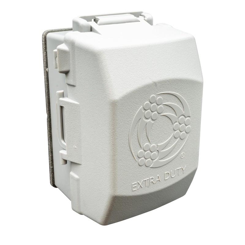 Southwire 1-Gang While in-USE Cover Extra Duty, Gray Nonmetallic Horizontal/Vertical