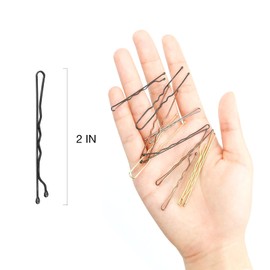 HOYOLS Black Bobby Pins, 5 CM Hair Styling Pins 100 Pcs