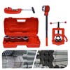 Ratchet Pipe Threader Kit, Ratcheting Pipe Threading Tool Set, Manual