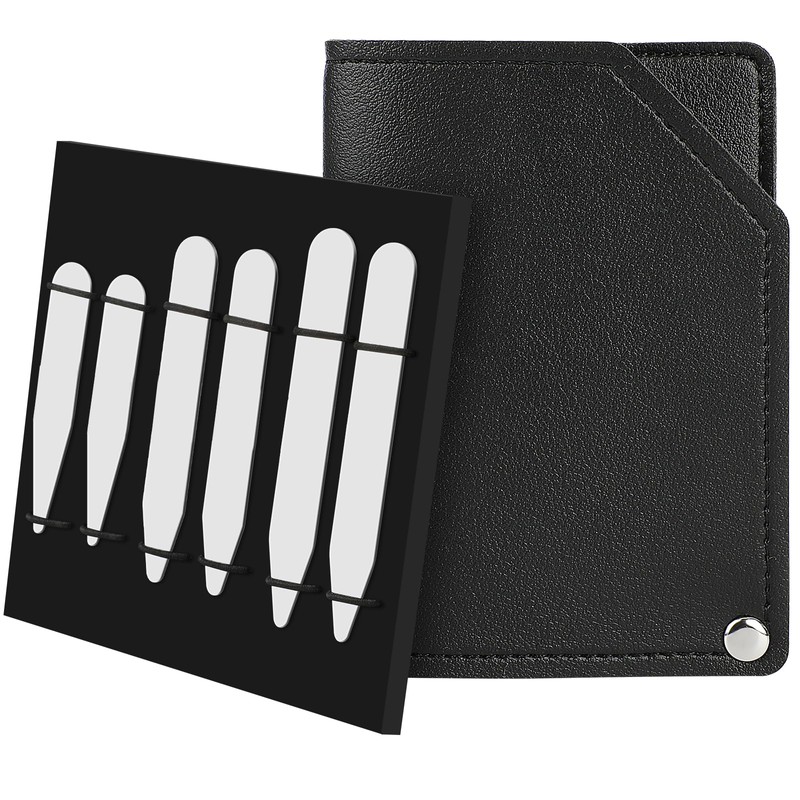 AOLVO Stainless Steel Collar Stiffeners with 6 Magnets, Magnetic Collar