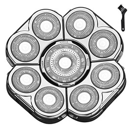 "Cabezal de afeitadora eléctrica de 9 cuchillas para hombre, cabezales de repuesto, cabezal de cuchilla de repuesto universal