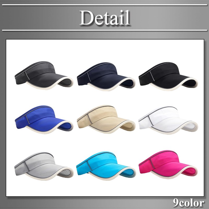 Buzz Selection CAQ535 Hat, Cap, Sun Visor, Mesh, Sports, Outdoor,