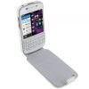 For BlackBerry BlackBerry ACC-50707-302 WHITE Leather Flip Shell Case for
