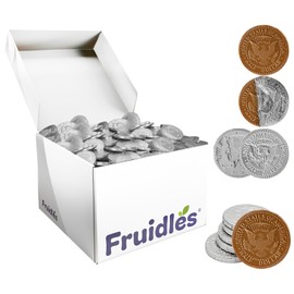 St. Patrick's Day Dark Chocolate Silver Coins, Dairy-Free Bittersweet Chocolate, Kosher Certified Parve (1000-Pack)