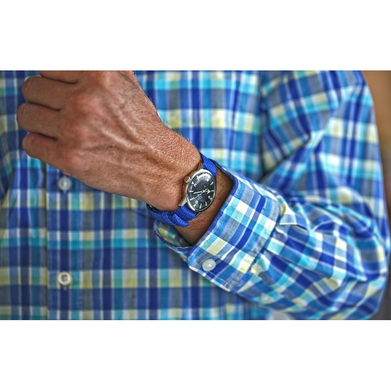 Da Luca Correa de reloj de perlón de nailon trenzado,