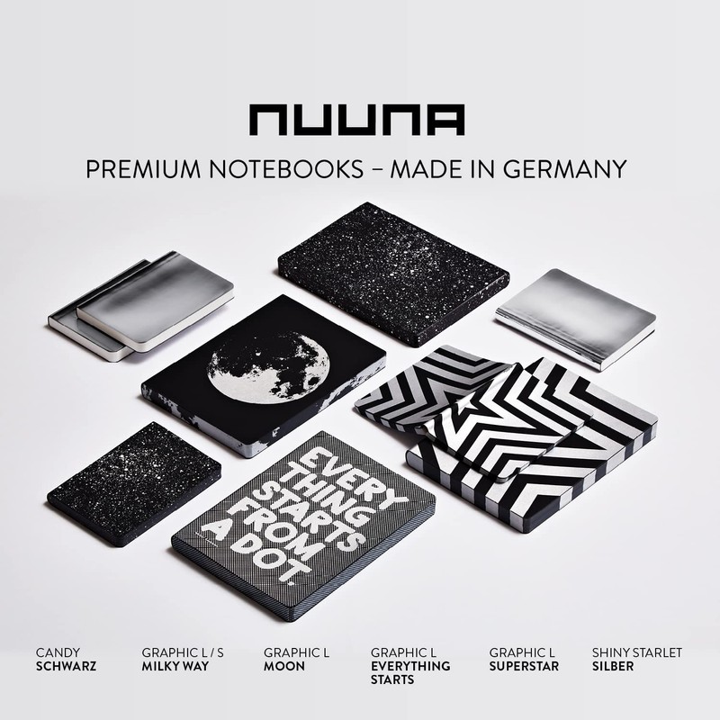 Nuuna Notebook A5+ | Graphic L - Moon | Dotted