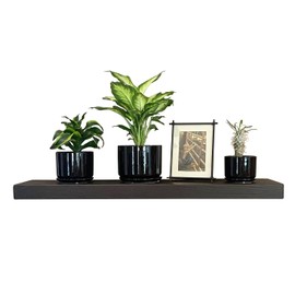 Joel's Antiques | 30 Inch Floating Shelves for Wall | Made of Natural Wood and Easy Install | Heavy Duty Rustic Book Shelves | Perfect for Bathroom, Kitchen, Living Room | Mocha 30x8x2 Inches