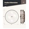 VICNIE 2 PK Flush Mount Ceiling Light Fixture, 12 Inch