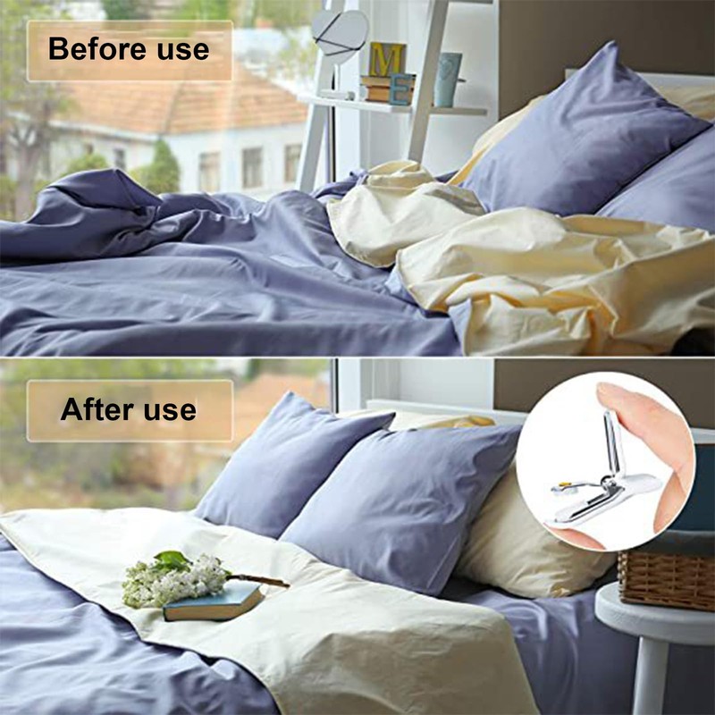 ShiningUU Duvet Clips & Bed Sheet Clips 6pcs Strong Hold