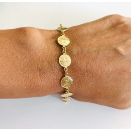 Alex and Elsa 18K GOLD FILLED SAINT BENEDICT ADULT BRACELET / PULSERA DE SAN BENITO - BR1994