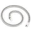 Azubpi Men's Stainless Steel Cuban Link Chain Necklace, Retro Punk